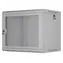 Lanberg WF01-6409-23S grau / Wandschrank / 19" / 9 HE / 600 x 450 mm / perforierte Tür / flach verpackt