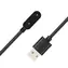 Hurtel HLH-10 schwarz / Ladekabel / Magnetverschluss / Huawei Band 6/7/8/9/10, Watch Fit 1/2/3 / 1 m