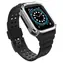 Hurtel Armor Case schwarz, silber / Schutzhülle mit Armband / Apple Watch 38/40/41 mm
