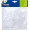 PLAYBOX Bügelperlen-Pads, verschiedene Formen / 3 Stück / Stern, Sechseck, Quadrat