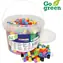 PLAYBOX Go Green XL Bügelperlen im Eimer / 900 Stück /  10 mm / Biokunststoff