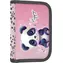 OXYBAG Einstöckiges Schulmäppchen Panda / Schulmäppchen / 2 Klappen / 25 Gummischlaufen / Folie für Stundenplan