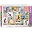 EUROGRAPHICS Puzzle Katze Yoga / 1000 Teile / 67,63 x 48,89 cm