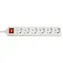 Lindy Steckdosenleiste mit 6 Steckdosen, weiß / Steckdosenleiste / mit Schalter / Schuko / 3500 W