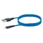 Schwaiger USB-A - Lightning-blau / Datenkabel / 1,2 m / MFi-zertifiziert / Nylongeflecht / 2,4 A