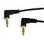 StarTech Audiokabel, abgewinkelt, schwarz / Audiokabel / 3,5-mm-Klinkenstecker (M) - 3,5-mm-Klinkenstecker (M) / 1,8 m