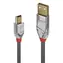 Lindy Cromo Line grau / USB-Kabel / USB A auf Mini-USB B / 3 m / 480 Mbit/s