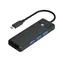 Orico PAPW3AT-C3 schwarz / USB-Hub / 3x USB-A 3.0 / SD- und microSD-Kartenleser / 1 m Kabel
