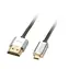 Lindy CROMO Slim schwarz / HDMI-Kabel / High Speed / 2 m / HDMI-A auf Micro-HDMI