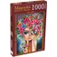 MAGNOLIA Puzzle Mädchen mit Blumen / 1000 Teile / 48 x 68 cm