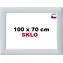 BFHM Puzzle-Rahmen Alaska Silber / 100x70 cm / Aluminium, Glas 2 mm / 3 Scharniere