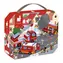 JANOD Puzzle im Koffer Feuerwehrleute / 24 Teile / 50 x 40 cm