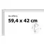 BFHM Puzzle-Rahmen A2 Aluminium silber / 59,4 x 42 cm / Glas 2 mm / Profilhöhe 23 mm