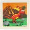 Holzpuzzle Dinosaurier: Cryolophosaurus / Puzzle / 9 Teile / 9x9 cm