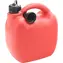 Compass Kunststoffkanister 5l rot / Kanister / für Kraftstoff / mit Trichter 17 cm