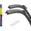 Compass Scheibenwischer Flachschlitz 610+410 mm / Wischer / flach / Set Fahrer + Beifahrer