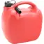 Compass Kunststoffkanister rot 10 l / Mit Trichter 17 cm / Für Benzin und Diesel