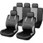 Compass Autositzbezüge SPORT grau / Autositzbezüge / 9-teiliges Set / mit Seitenairbags / 100 % Polyester