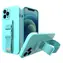 Hurtel Rope Case hellblau / Gelhülle mit Tragegurt / Apple iPhone 12, 12 Pro