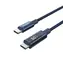 Choetech XCC-1068 blau / USB-C (M) - USB-C (M) Kabel / PD 60W / Display mit Betriebsanzeige / 1,2 m