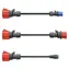 go-e Adapterset CH-04-07 Gemini flex 22 kW schwarz / Ladeadapterset / 3-teilig / 30 cm