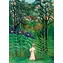 EUROGRAPHICS Puzzle: Frau spaziert durch einen exotischen Wald / 1000 Teile / 48 x 68 cm