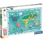 Clementoni Puzzle-Weltkarte mit Tieren MAXI / 60 Teile / ab 4 Jahren