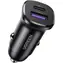 Ugreen EC305 schwarz / Kfz-Ladegerät / 1x USB-A / 1x USB-C / 12-24 V