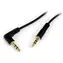 StarTech Audiokabel, abgewinkelt, schwarz / Audiokabel / 3,5-mm-Klinkenstecker (M) - 3,5-mm-Klinkenstecker (M) / 0,3 m
