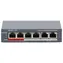 HIKVISION DS-3E1106P-EI/M / Switch / SMART / 4X 100 Mbit/s PoE / 2x 100 Mbit/s Uplink / Super PoE 45 W