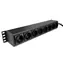 Lindy 73025 schwarz / Rack-Steckdosenleiste / 1,5 HE / 8x Schuko / Schalter / 3500 W / horizontale Montage