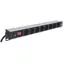 Intellinet Steckdosenleiste 8x 19" schwarz / Rack-Steckdosenleiste 1U / 16 A / 3 m Kabel / Aluminium