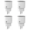 Sonoff S60TPF (4 Stück) / Intelligente Steckdose mit Verbrauchsmessung / WLAN / 16 A
