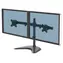 Fellowes Seasa schwarz / Tischständer für 2 Monitore / VESA 75-100 mm / bis zu 27 Zoll / Tragkraft 8 kg