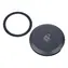 TROIKA Kabeltrommel schwarz / Kabelloses Ladegerät / MagSafe / 15 W / integriertes Kabel