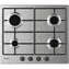Candy CM6PBRX/4U2 Edelstahl / Gaskochfeld / 4 Brenner / 7,2 kW / 59,5 cm