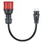 go-e Adapter CH-04-30 CEE16 3F auf 230V Steckdose schwarz / Adapter / Für Gemini flex und HOME+ 11 kW / Länge 30 cm