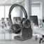 Lindy L118 schwarz / Kabelloses Headset / Bluetooth 5.2 / Dockingstation / 25 Stunden Akkulaufzeit