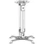 Techly Deckenhalterung für Projektoren, silber / Projektorhalterung / 54,5-90 cm / Tragkraft 13,5 kg / 360° drehbar
