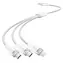Vention CTPWG weiß / 3-in-1-Kabel (USB-A, Lightning, USB-C, Micro-B) / 3 A / 1,5 m / 480 Mbit/s