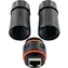 Schwaiger RJ45 CAT6A Outdoor-Stecker schwarz / Stecker / 2x RJ45 / U/FTP / IP68