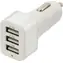 Compass Kfz-Steckdosenstecker 3x USB weiß / Ladeadapter / 12/24 V / 3x USB / 5 V 2100 mA