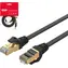 Unitek Cat 7 SSTP schwarz / Patchkabel / RJ45-RJ45 / 15 m / 10 Gbit/s