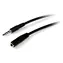 StarTech Audio-Verlängerungskabel, 3,5-mm-Klinkenstecker, schwarz / Verlängerungskabel / 3,5-mm-Klinkenstecker - 3,5-mm-Klinkenstecker / 1 m
