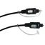 Schwaiger optisches Toslink-Kabel schwarz / Optisches Audiokabel / Toslink-Toslink / vergoldete Stecker / 1,5 m