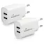 MediaRange MRMA114 weiß / Ladegerät / 12 W / 2x USB-A / 2,4 A