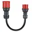 go-e Adapterkabel CEE32 3f 32A auf CEE16 1f 16A schwarz / Adapter / 30 cm / IP55