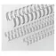 EuroSupplies Metall-Binderücken 3/1" 8 mm silber / Binderücken / 100 Stück / 36-50 Blatt 80 g Papier