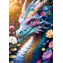 Trefl Puzzle Bunter Drache / 1000 Teile / 48 x 68,3 cm