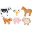 GOKI Holzfiguren Tiere / 6 Stück / Holz